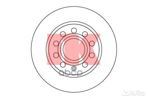204789NK диск тормозной задний Audi A3, Skoda