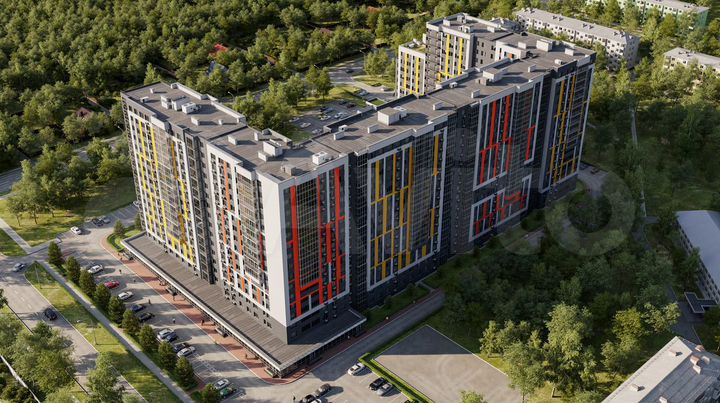 2-к. квартира, 62,4 м², 6/16 эт.