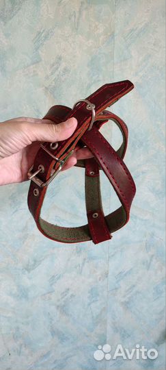 Шлейка кожаная для собаки