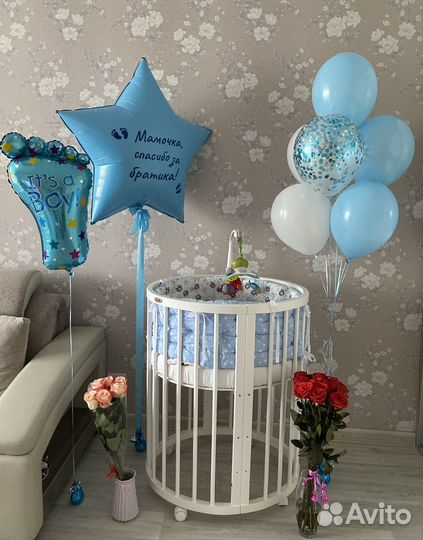 Кроватка 8в1 Dreams с матрацами и бортиками