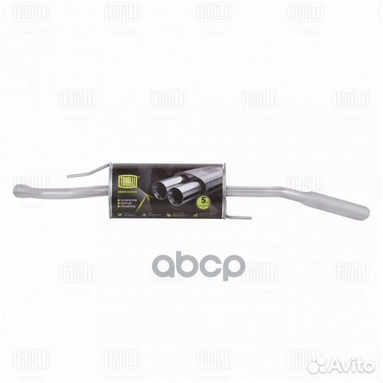 Глушитель volkswagen passat B3 88- EMM1801 Trialli