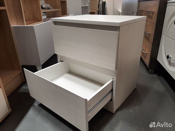 Тумба прикроватная 2 ящика анкор