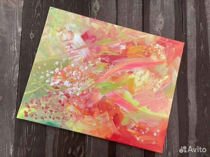 Картина абстракция акрил