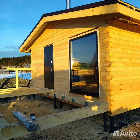 Срубы домов под ключ 6*6 из профилированного бруса