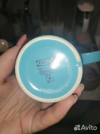 Кружка и тарелки IKEA фэргрик