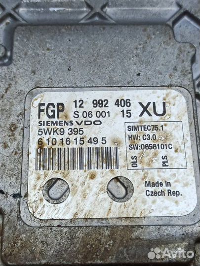 Блок управления двигателем Opel Astra H Z18XER