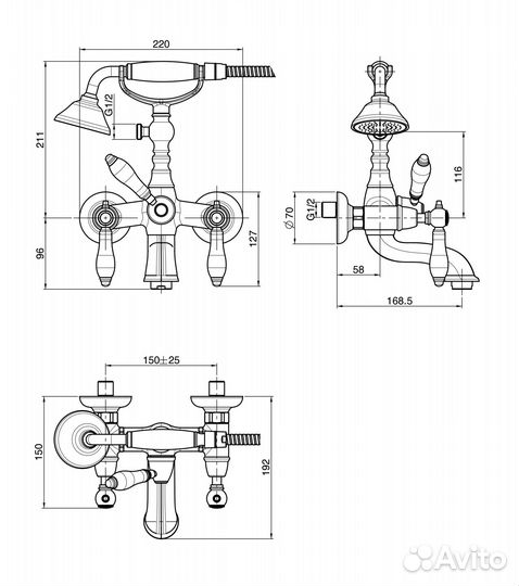 Fima Carlo Frattini F5404BR Смеситель д