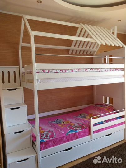 Детская двухъярусная кровать 