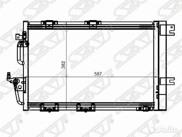 Радиатор кондиционера Opel Astra 04-13 / Zafira 05