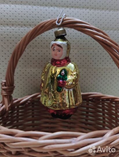 Ёлочная игрушка Девочка с куклой 50-60г оригинал