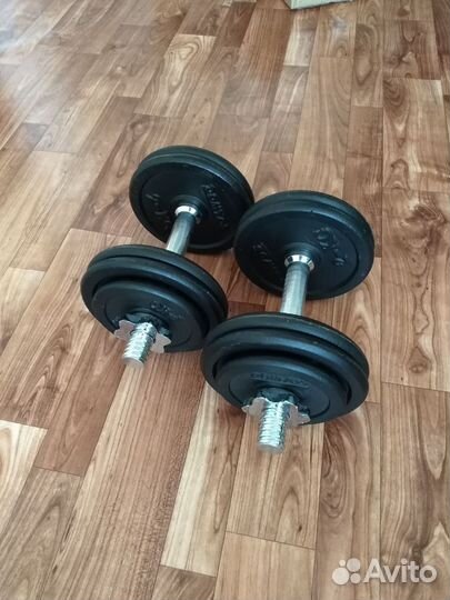 Гантели 24 кг Domyos железные разборные