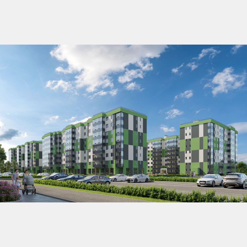 2-к. квартира, 53,7 м², 3/8 эт.