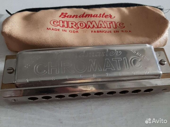 Немецкая губная гармошка chromatic Bandmaster