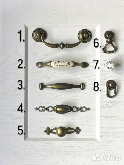 Новые Мебельные ручки бронза