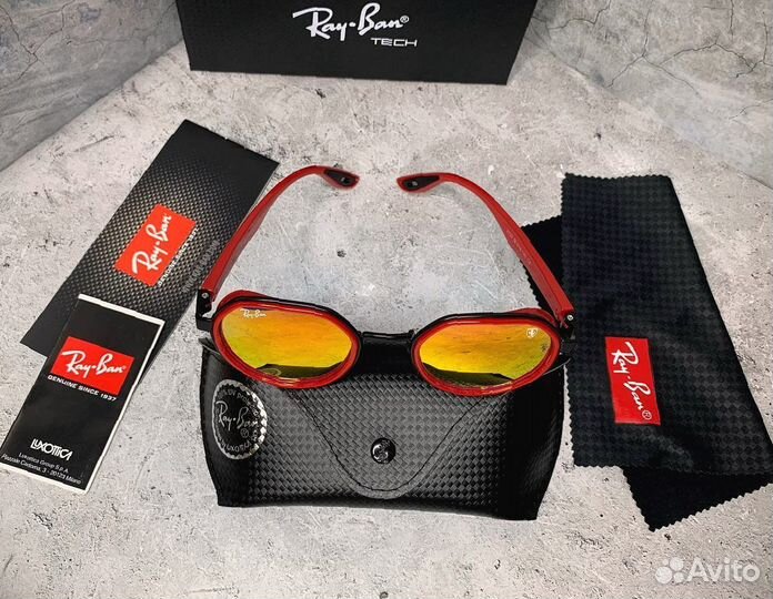 Солнцезащитные очки Ray Ban ferrari red