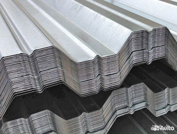 Профнастил нс35 / Профлист / цинк / 0.5 / лист 0.5
