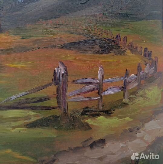 Этюд пейзаж маслом