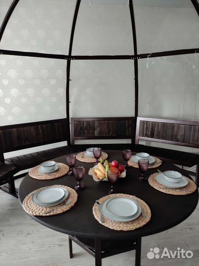 Купол для бассейна, беседка, мангальница