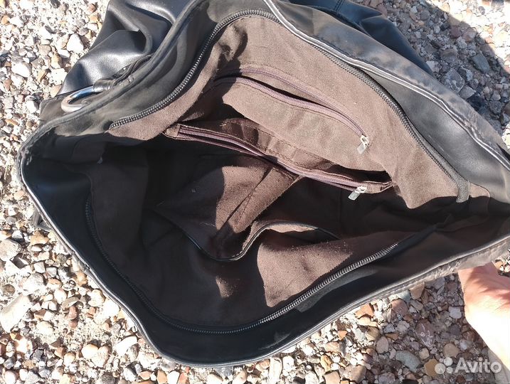 Сумка женская натуральная кожа черная