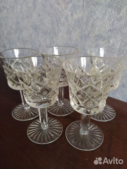 Фужер Богемия, стопки СССР, рюмочки СССР