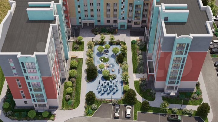 2-к. квартира, 69 м², 6/6 эт.