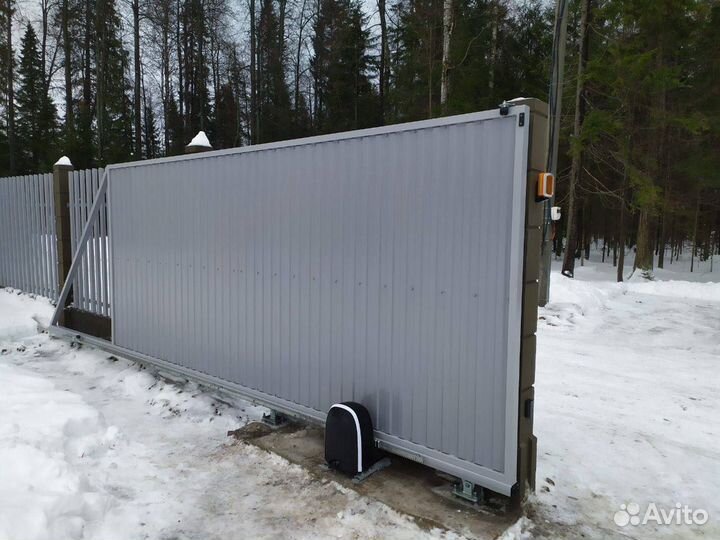 Откатные ворота под ключ