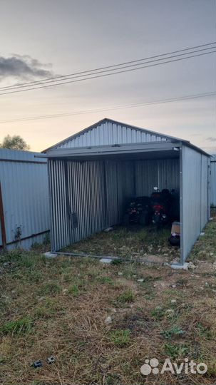 Гараж-ракушка из волнового профиля