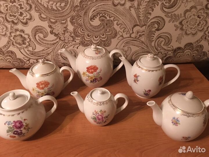 Чайник фарфор СССР Песочное