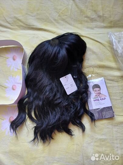Парик черный с челкой