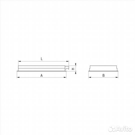 Светильник лво04-2х28-041 PRS RA