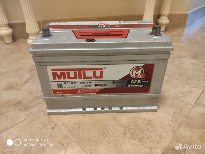 Аккумулятор Mutlu SFB 100 А. ч Обратная полярно
