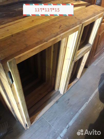 3 шт. новые оконные рамы деревянные 117*117