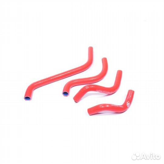 Патрубок отопителя 2108 (4 шт.) (красный) 