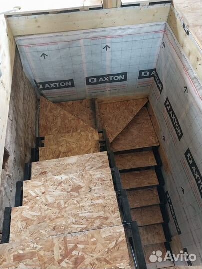 Лестница в частном доме / Металлокаркас