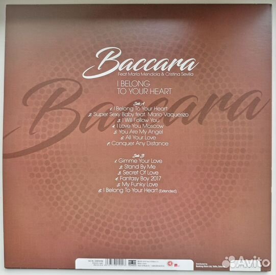 LP Baccara - I Belong To Your Heart / Spain 2018