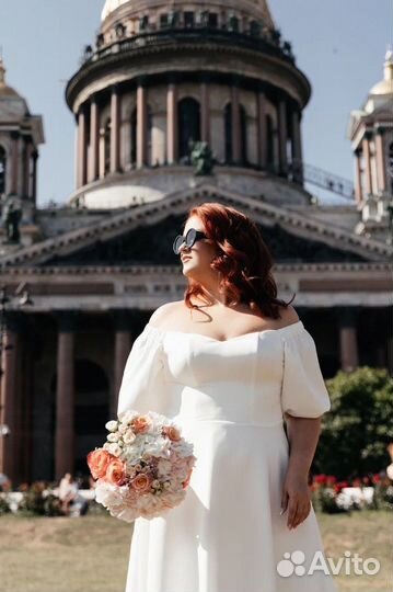 Платье свадебное вечернее на роспись на выпускной