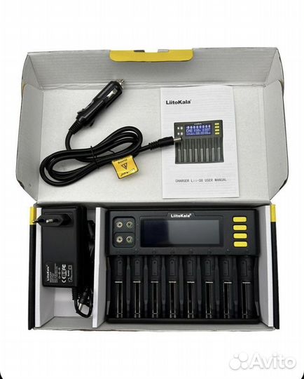 LiitoKala Lii-S8 зарядное устройство с адаптером