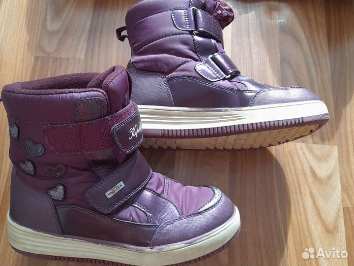 Ботинки капика для девочки и зимняя шапка