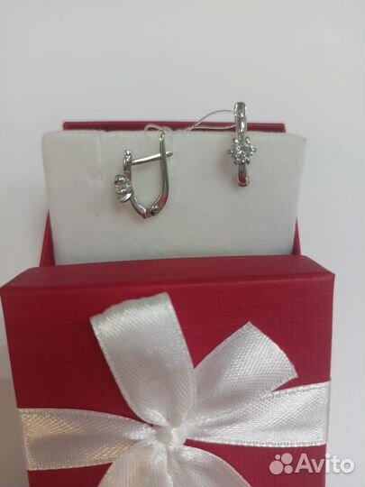 Серебряные серьги (арт 113467) Л101Б