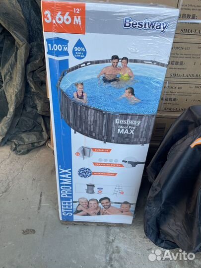 Бассейн каркасный Steel Pro, 366 х 100 см Bestway