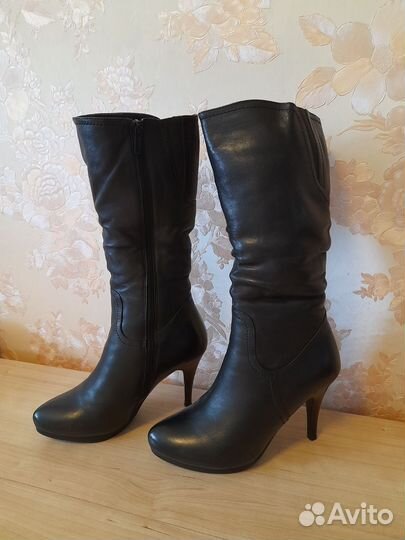 Сапоги женские натуральная кожа 36р