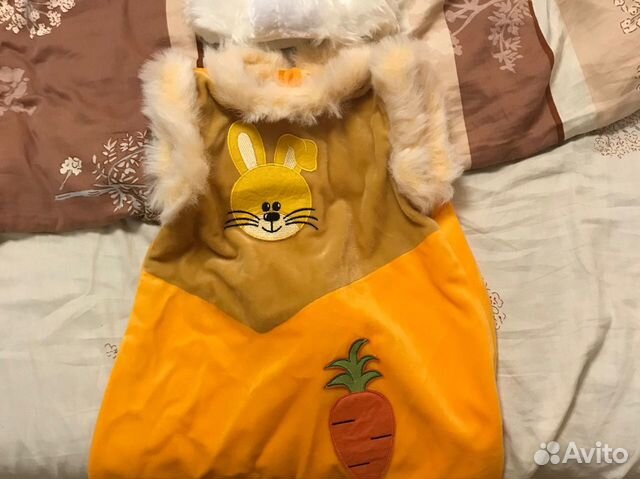 Новогодний костюм для девочки зайчик