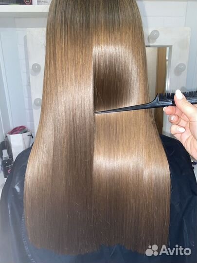 Наращивание волос/кератин/ботокс/нанопластика