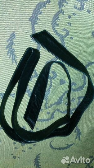 Пояс кожанный черный