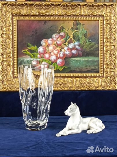 Хрустальная ваза 28 см