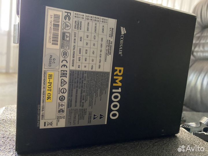 Блок питания corsair rm 1000