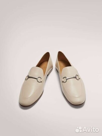 Massimo Dutti мокасины с пряжкой, нат.кожа, 39-40