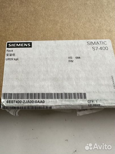 Стойка Siemens 6ES7400-2JA00-0AA0 склад Ростов Дон