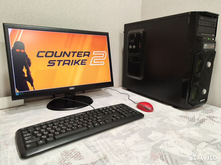 Игровой компьютер в полном комплекте