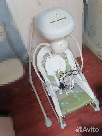 Детские электронные качели шезлонг